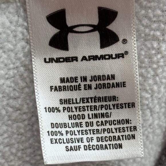 Under Armour Women's Gray UA Storm Semi Fitted Hooded Sweatshirt - Picture 10 of 11